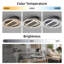 20Inch Modern Leafless Ceiling Fan With Remote Control Removable And Washable, Reversible Motor