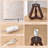 14.5" Natural Solid Wood Tripod Table Lamps With Beige Linen Shade-1790218233