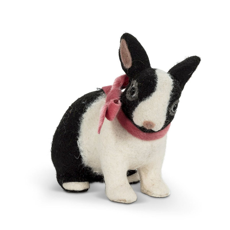 Figurine de lapin assis feltonville