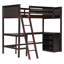 Cadre de lit grand format en métal, lit plateforme carré avec rangement sous le lit, aucun matelas à ressorts requis, brun rétro-1508609345