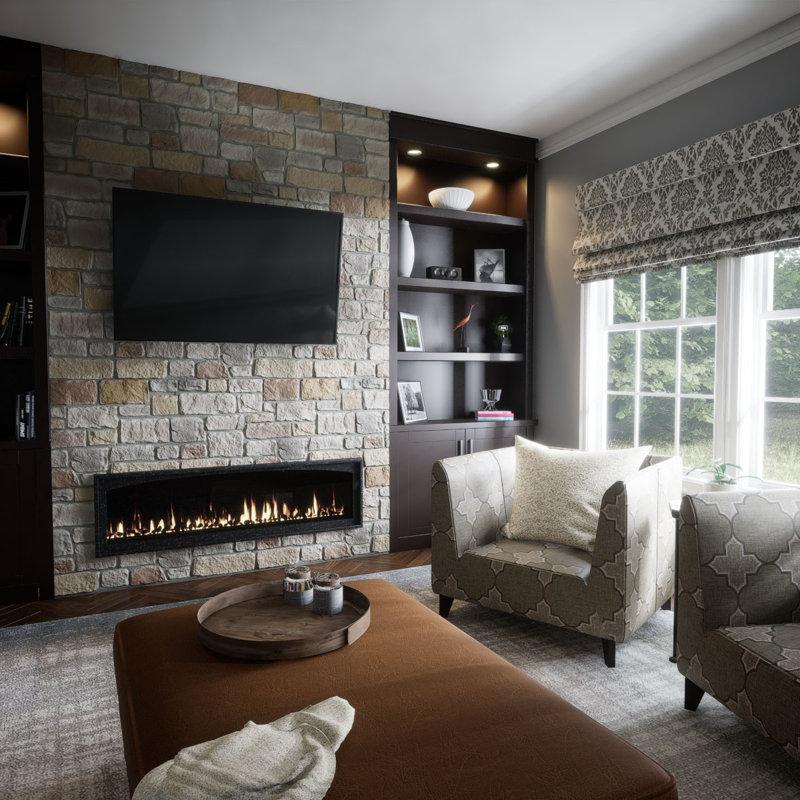 Charleston Faux Stone Panel in Multicolor Composite