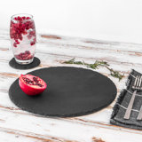 Argon Tableware - Round Slate Coasters - 10cm