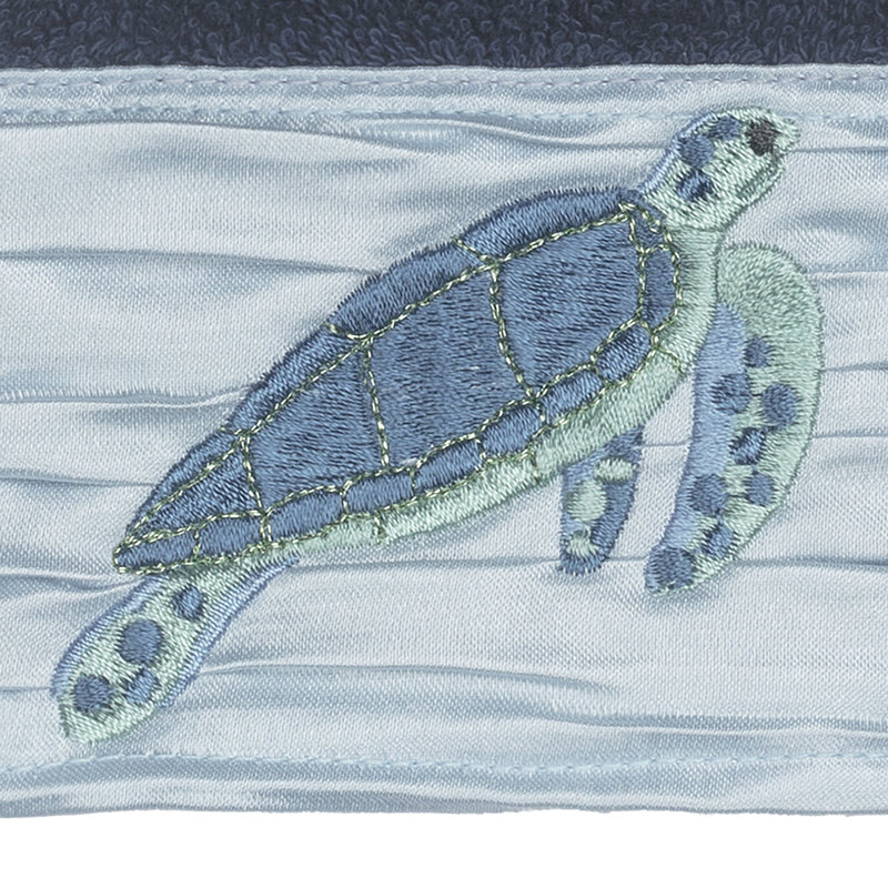 Mia Turkish Cotton Midweight Washcloth, Midnight Blue