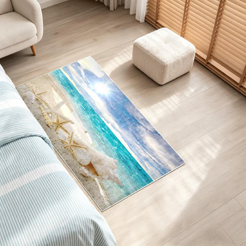 Tapis intérieur lavable à la machine Brown Seas