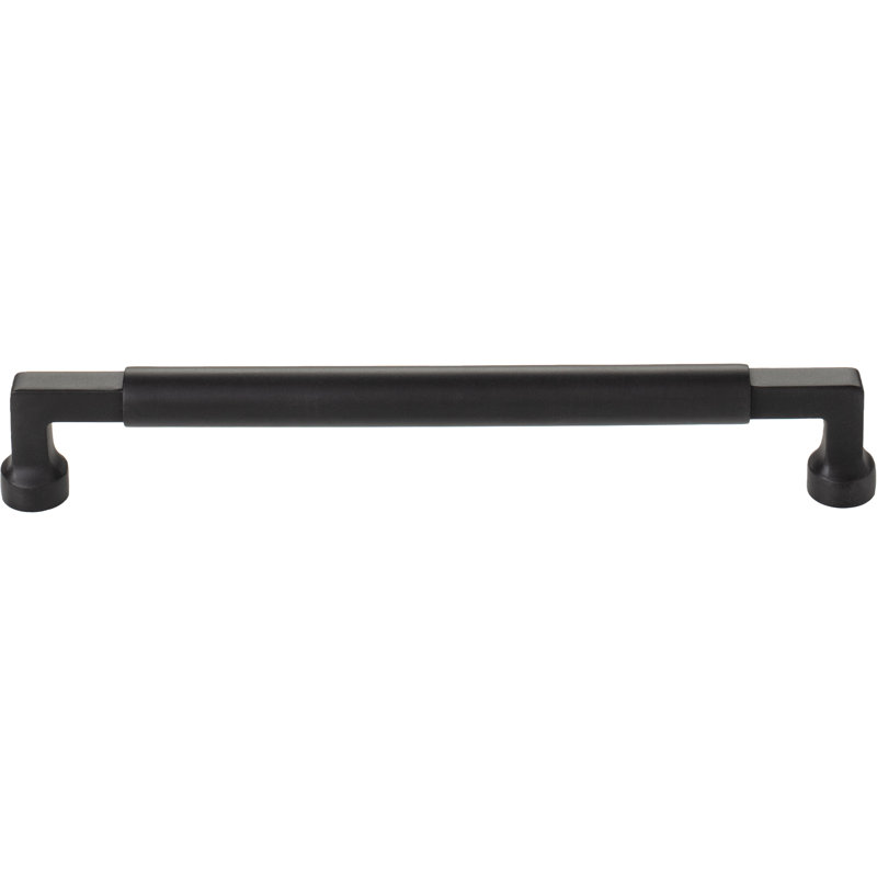 Cumberland Bar pull, Flat Black, 7 9/16" Center to Center
