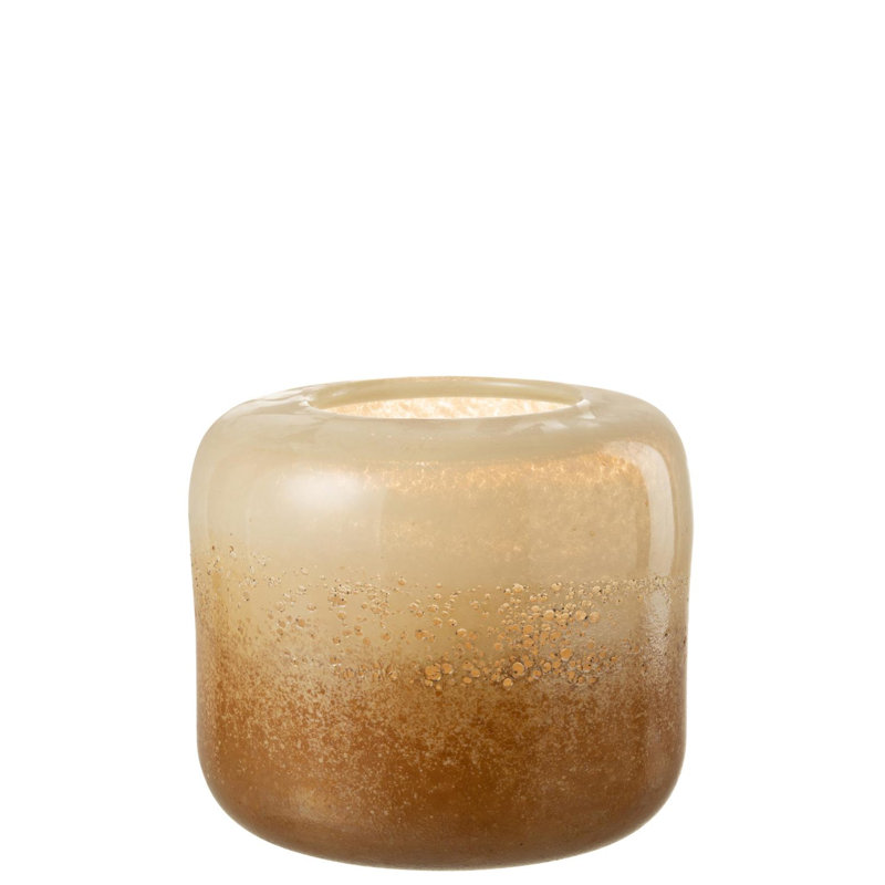 Aaira Glass Table Vase 1, 3.55cm H x 25cm W x 25cm D