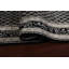 Tapis noir noué à la main de conception unique 2 pi 9 po x 7 pi 9 po