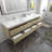 Dameion 84'' Double Bathroom Vanity with Acrylic Top-831849764