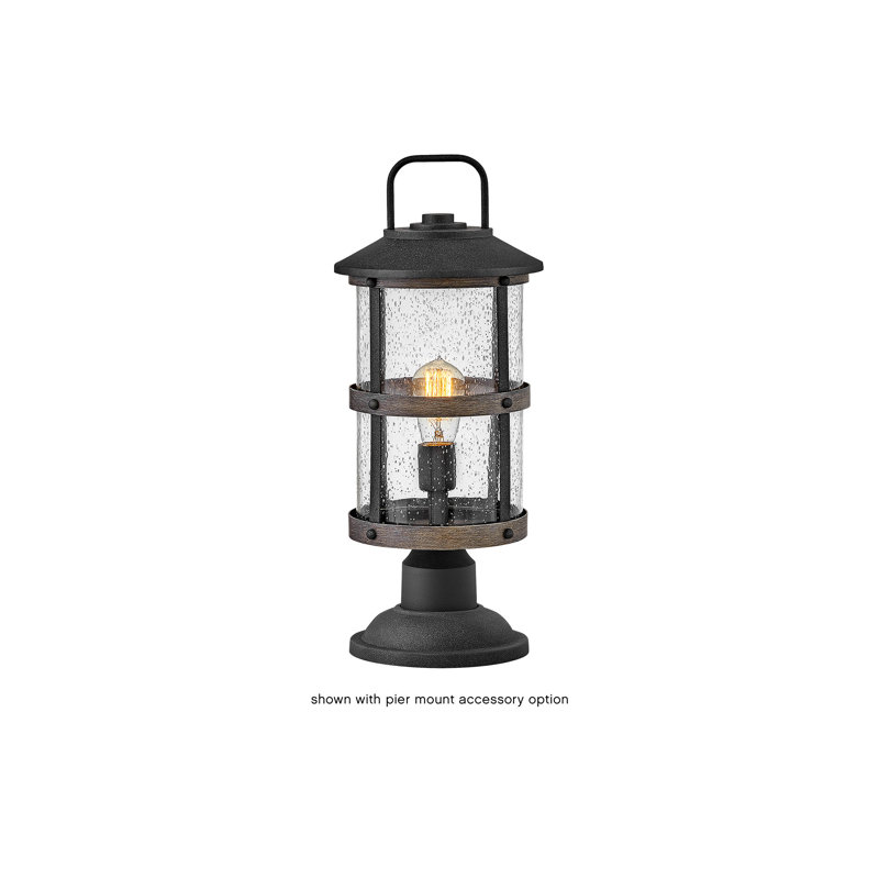 1 -Light 18.75" H Hardwired Lantern Head, Aged Zinc