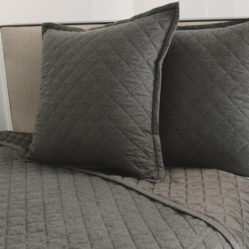 Flannel Coverlet, King Coverlet + 3 Euro Shams