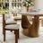 Mid-Centur Fully Assembled Solid Wood Dining Chairs,White & Walnut Side Chairs