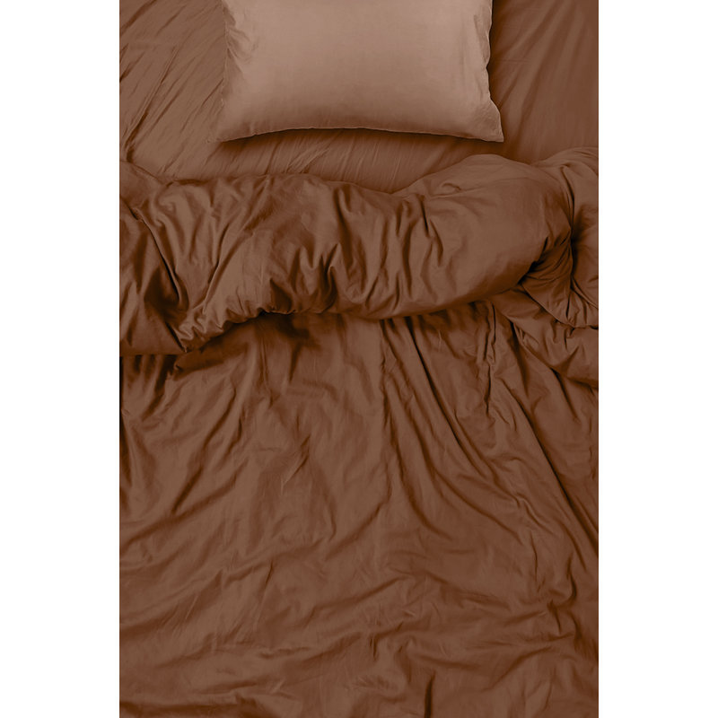  Ensemble de draps en rayonne de bambou Hotel Quality, Simple + 2 taies d'oreiller, Écorce