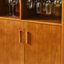 Armoire à liqueur avec porte-verre à vin, armoire à vin, armoire à café pour la cuisine, abinet, armoire à buffet rustique avec rangement