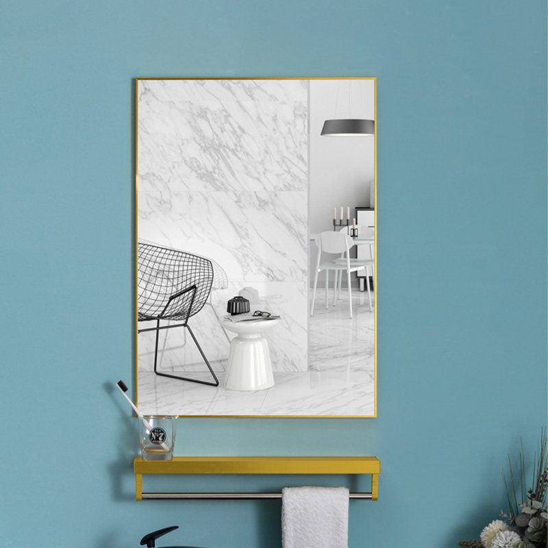 Alisiana Metal Flat Wall Mirror