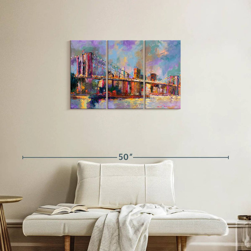 Sebbie Brooklyn Bridge Colors, 20" H x 33" W