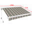 Dakota Fields 295cm W x 250cm D Fabric Multi-Stripe Cover Motorised Retractable Patio Awning