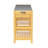 Bamboo Shoe Bench Rack with Storage-105350934