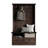 Hall Tree with Storage Cabinet In Brown-1641513000