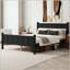 Twin Size Flat Panel Bed with Shaker and Farmhouse Style Design-866313262-866313232