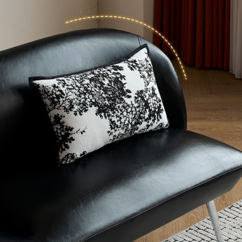 Petit canapé noir pour salon compact
