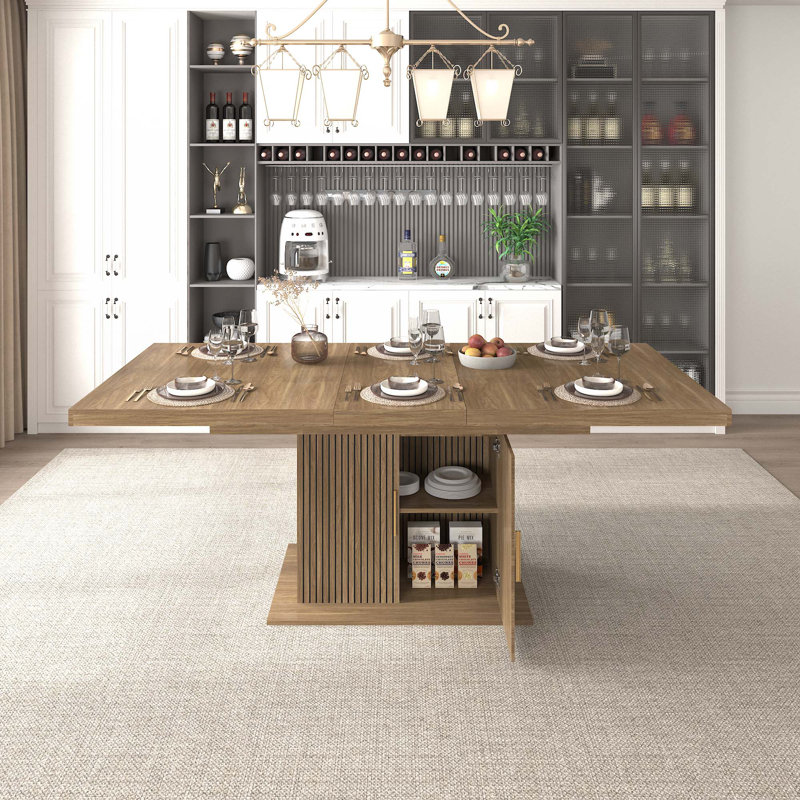 Expandable Dining Table With Storage