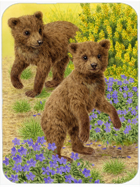 East Urban Home Bear Cubs Glass Cutting Board