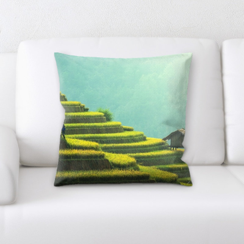 Landscapes Microsuede Reversible Throw Pillow