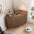 Corner Tv Stand With Power Outlet And Media Storage For Tvs Up To 55" For Living Room-1429560425