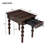 Retro 3-Piece Solid Wood Coffee Table Set With Storage Drawer-1216795151