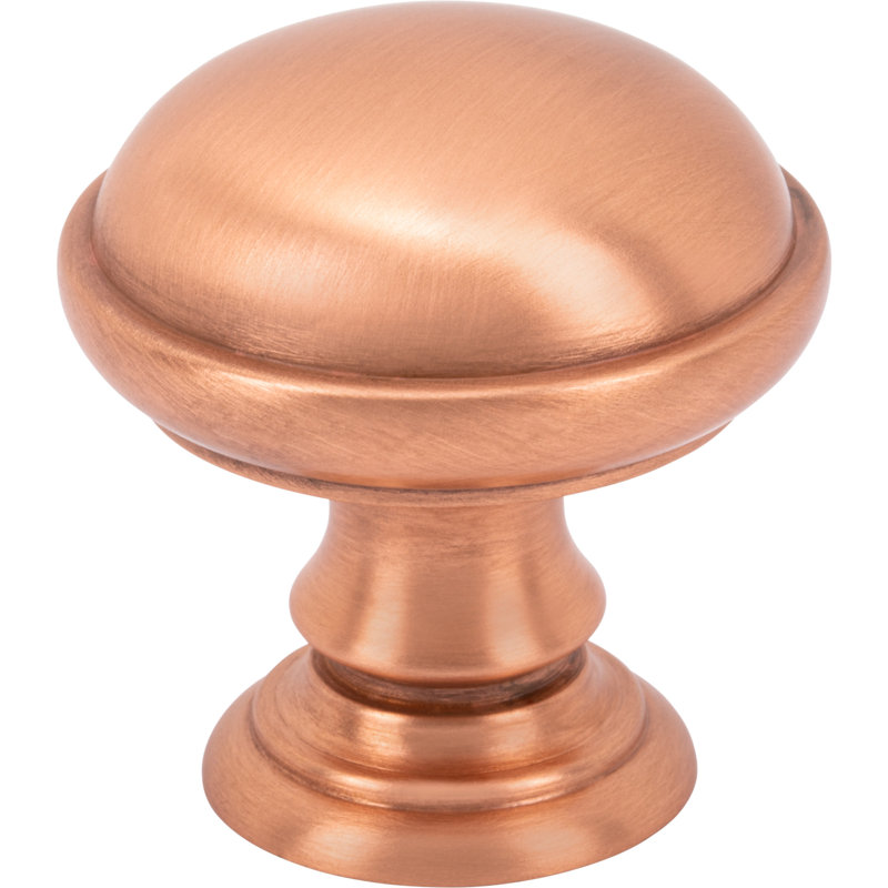 Ronan Diameter Round Knob, Unlacquered Brass, 1 1/2"