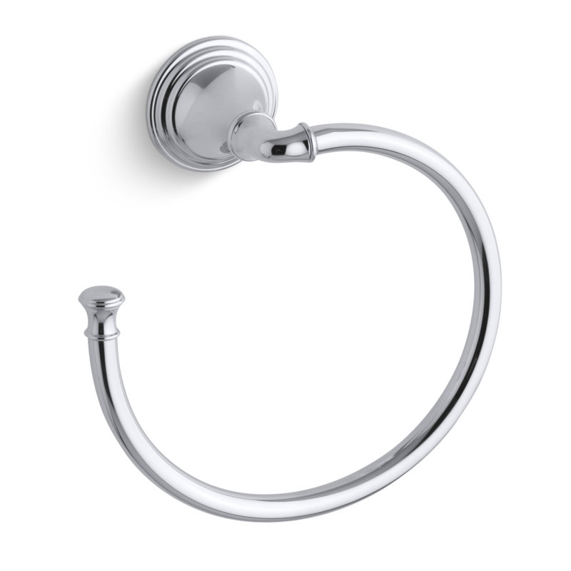 Devonshire Wall Mounted Towel Ring, Polished Chrome