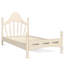 Base de lit simple pour enfant avec tête de lit courbée et support à lattes Willow-133276922