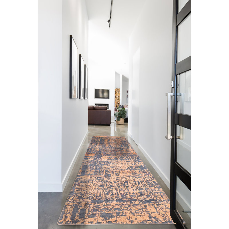 Tapis bleu Legacy en cuivre 2 pi 6 po x 10 pi 3 po