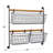 3 Piece Metal Accent Shelf with Hooks