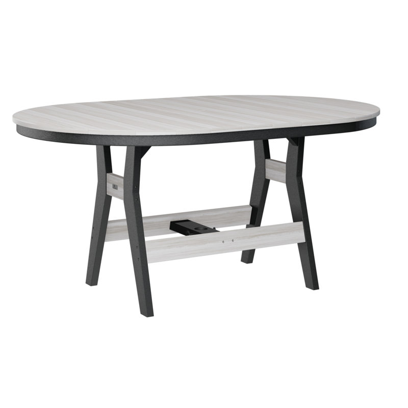 Table de bar berlinoise Berlin, Noir, 38.87" H x 64" W x 44" D, Coquille de mer