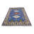 Blue Geometric 6X9 Handmade Kazak Oriental Rug