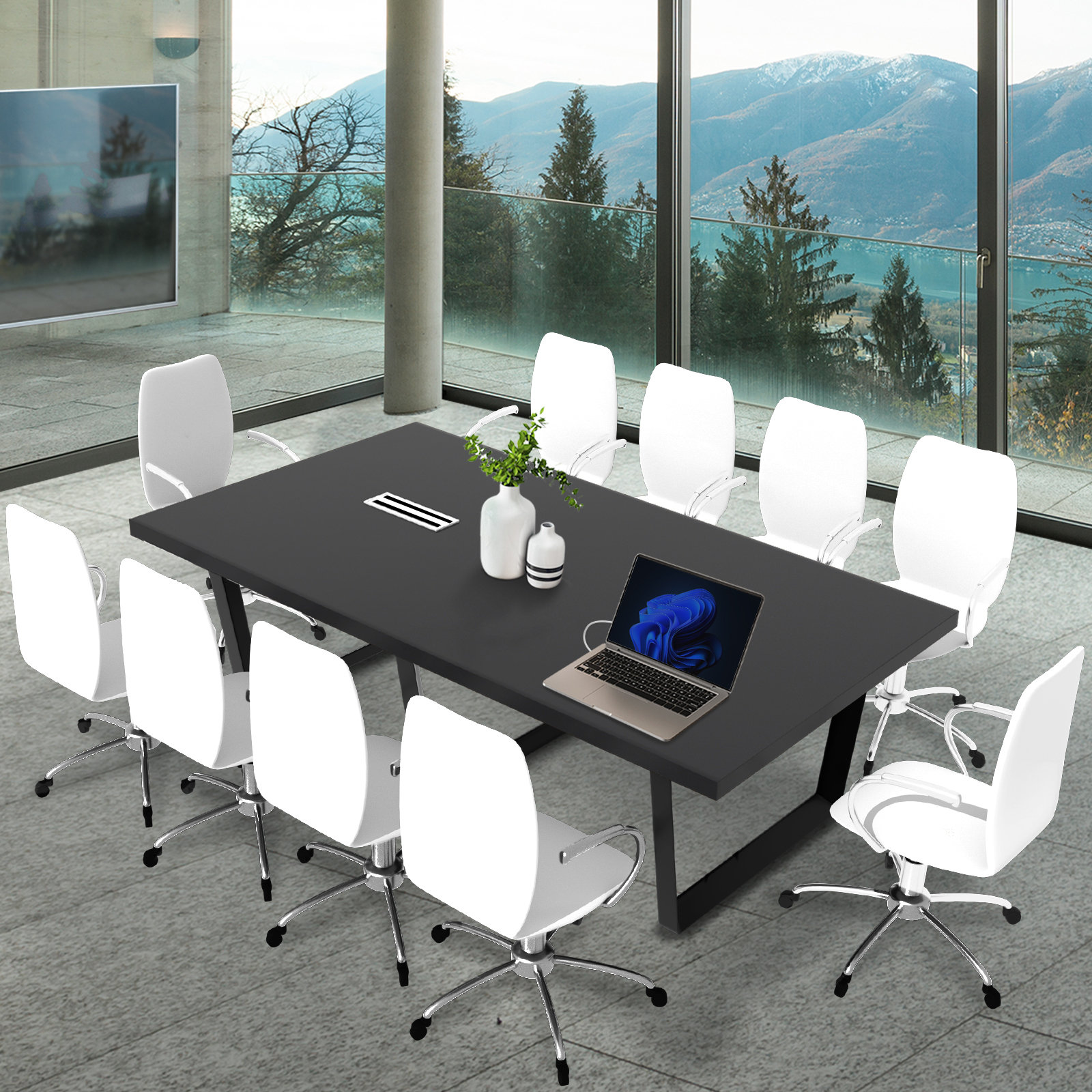 Inbox Zero Rectangle Conference Table & Reviews | Wayfair