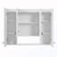 Armoire de salle de bain murale à fermeture souple avec tablettes réglables-1731516516