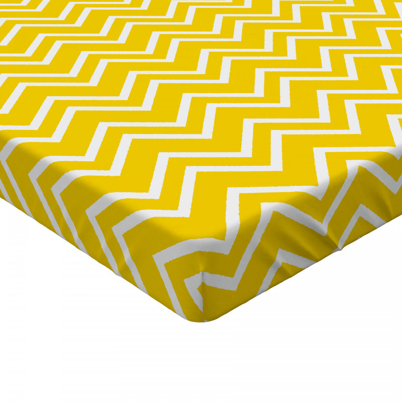 Microfiber Chevron Fitted Sheet, Full Fitted Sheet