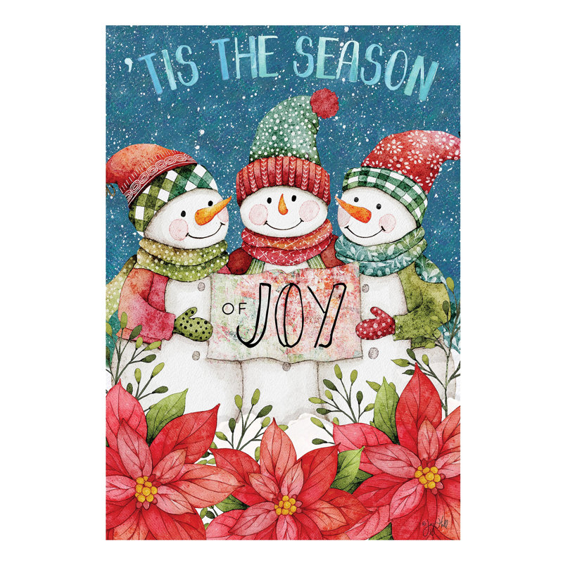 Drapeau de Noël Christmas Cheer Snowmen