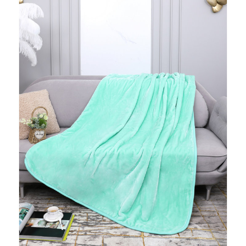 Bernestine Throw Blanket, W200 x L240cm, Mint Green