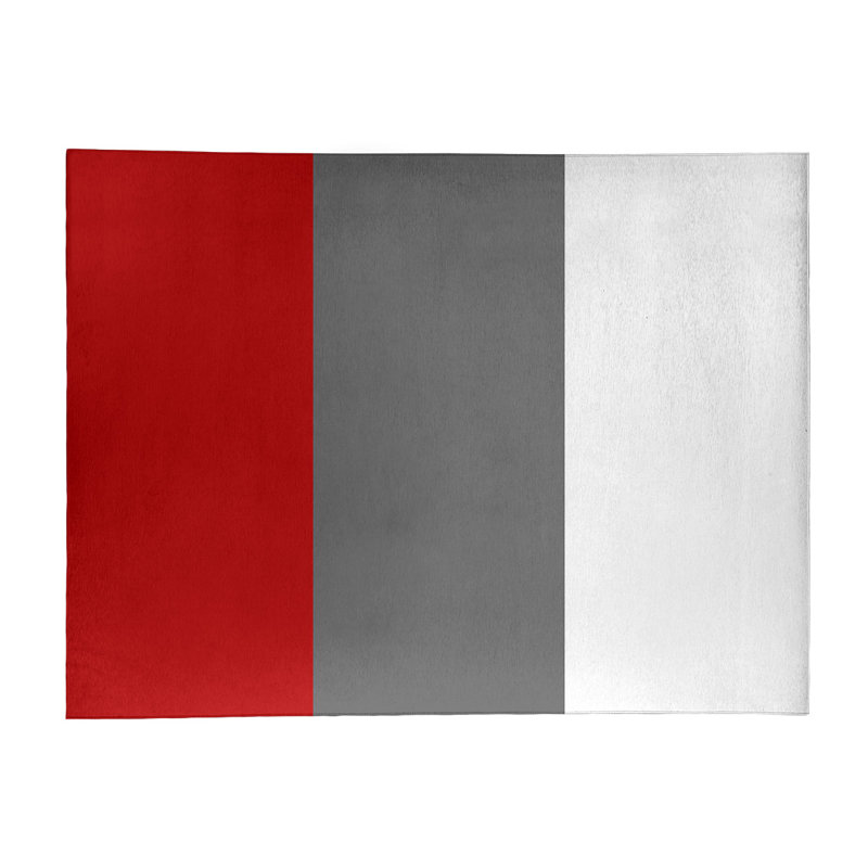 Tapis rouge/gris, Rectangle 9 pi x 12 pi