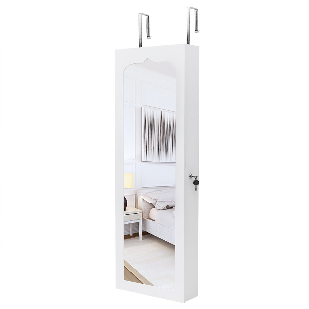 Wade Logan Aloin Jewellery Armoire with Mirror & Reviews - Wayfair Canada