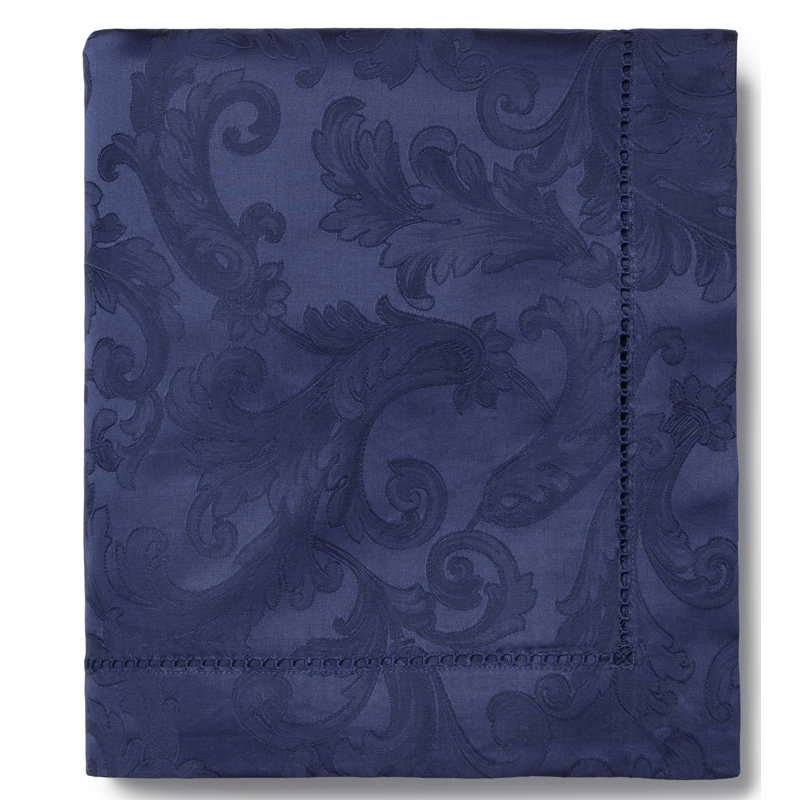 Acanthus Cotton Square Napkins, Sapphire