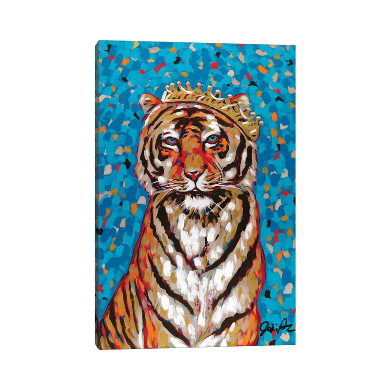 Queen Tiger by Jodi Augustine - Wrapped Canvas Print, 20.32 cm H x 30.48 cm W