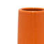 Vase décoratif Seny, col étroit, base évasée, céramique orange 16 po