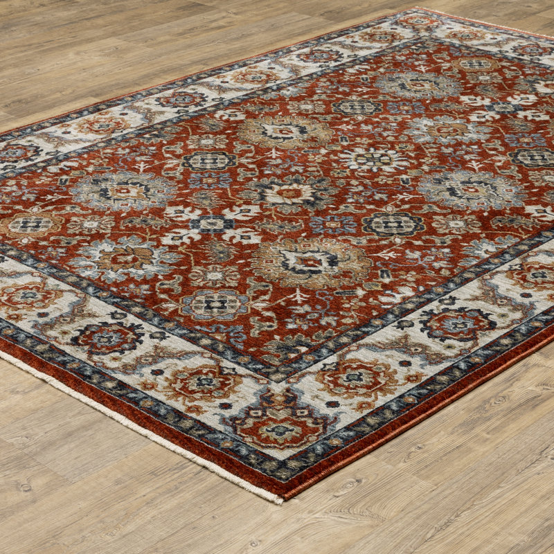 Hovis Oriental Indoor Rug, Rectangle 9'10" x 12'10"