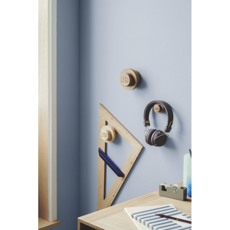 Solid Wood Wall Wall Hook, Dark Oak