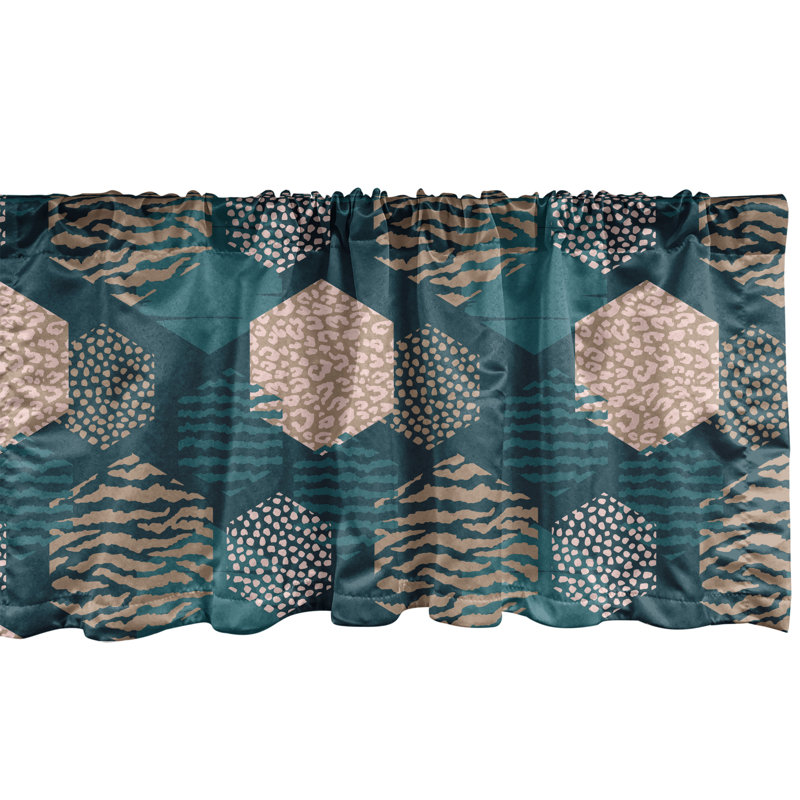 Ensemble de 2 cantonnières Ambesonne Leopard, L 54 po x L 12 po