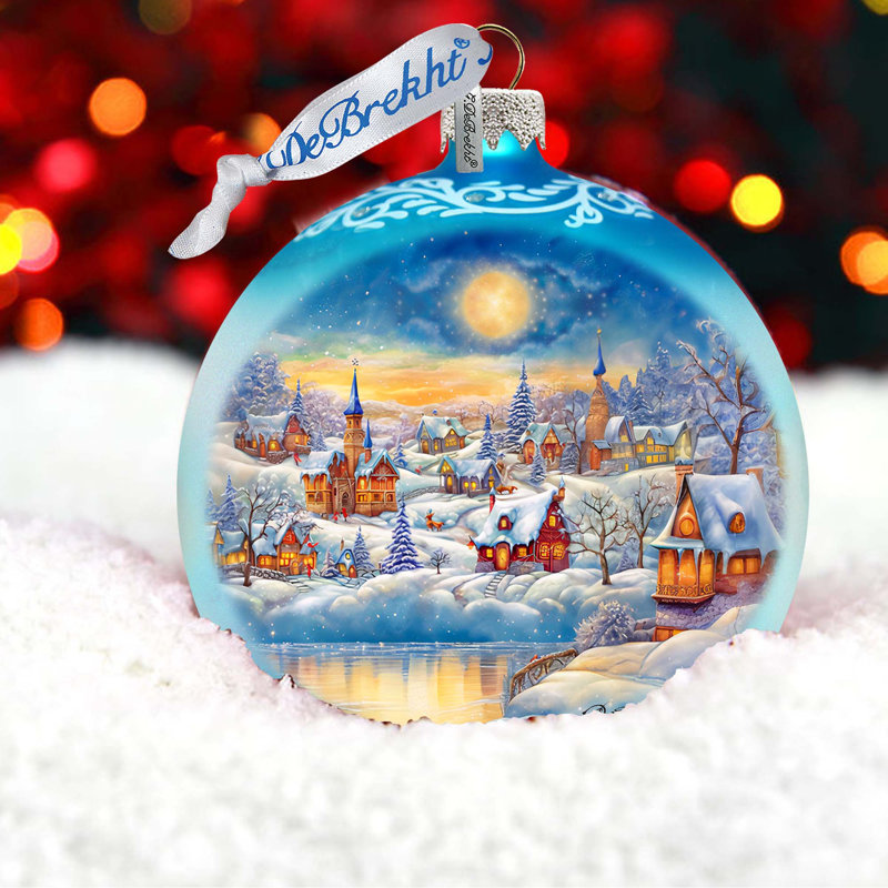 3.5'' Glass Hanging Figurine Ornament